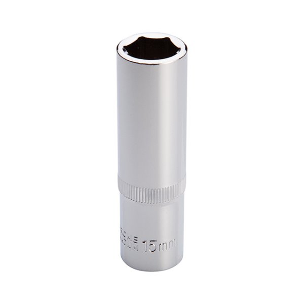 Головка шестигранна подовжена 1/2", 15*78 мм CrV INTERTOOL ET-0115