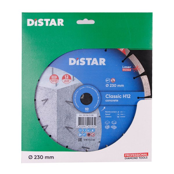 Круг алмазний вiдрiзний Distar 1A1RSS/C3-W 232x2,4/1,6x22,23-16-ARP 38x2,4x10+2 R105 Classic H12