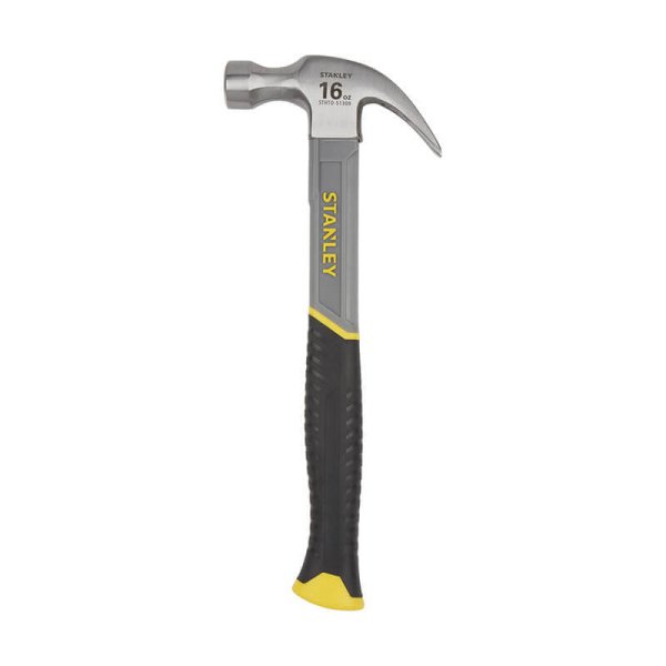 Молоток Fiberglass з вагою головки 450 г, з загнутим цвяходером STANLEY STHT0-51309