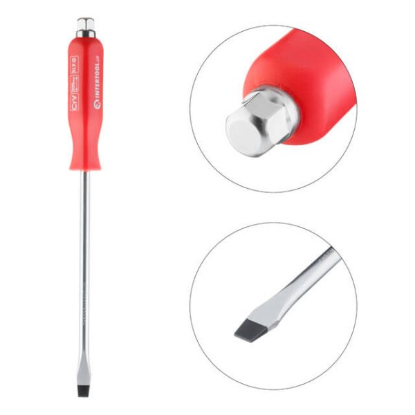 Викрутка ударна SL9 * 200 мм CrV INTERTOOL HT-0485