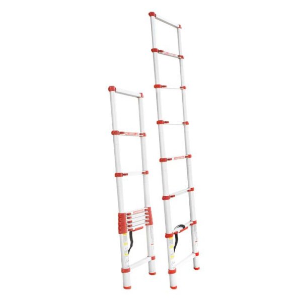 Драбина алюмінієва, телескопічна, 8 сход., 2,60 м, 150 кг INTERTOOL LT-3026