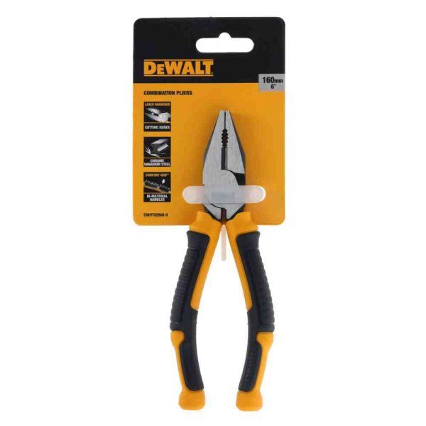 Плоскогубці LASER HARDENED комбіновані, L=160 мм DeWALT DWHT82808-0