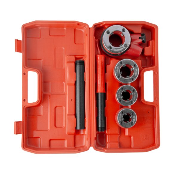Набір плашок 4 шт для нарізання різьби 1/2"; 3/4"; 1"; 1 1/4" INTERTOOL SD-8004