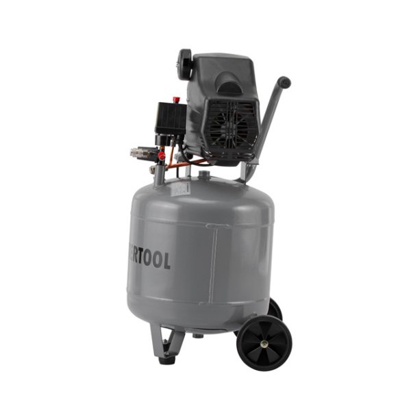 Компресор 50л, вертикальний, 1.5 кВт, 220 В, 8 aтм, 206 л/хв INTERTOOL PT-0019