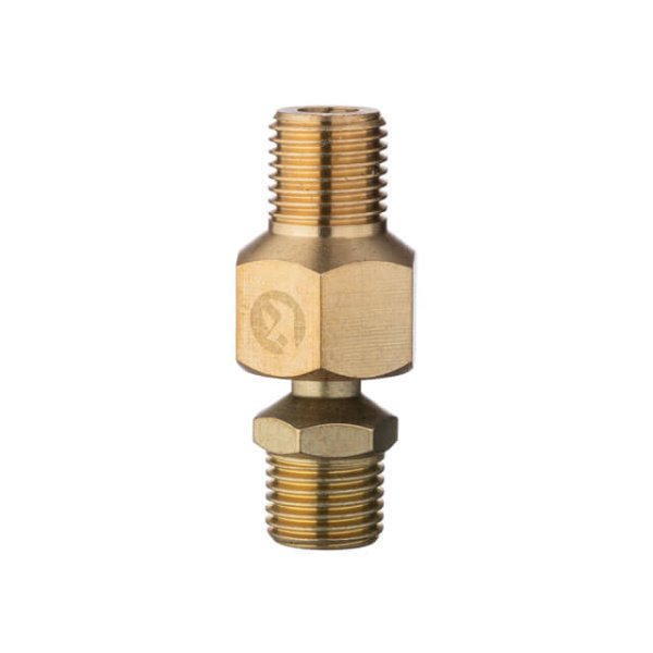 Шарнір поворотний зовнішня різьба 1/4 "- 1/4", латунь STORM INTERTOOL PT-2208