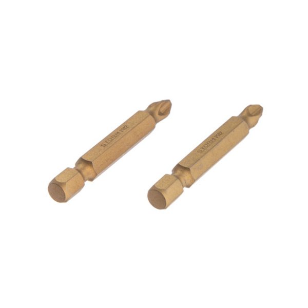 Комплект викруткових насадок PH2 1/4", 50мм, Titanium, S2, уп. 2 од., STORM INTERTOOL VT-0233