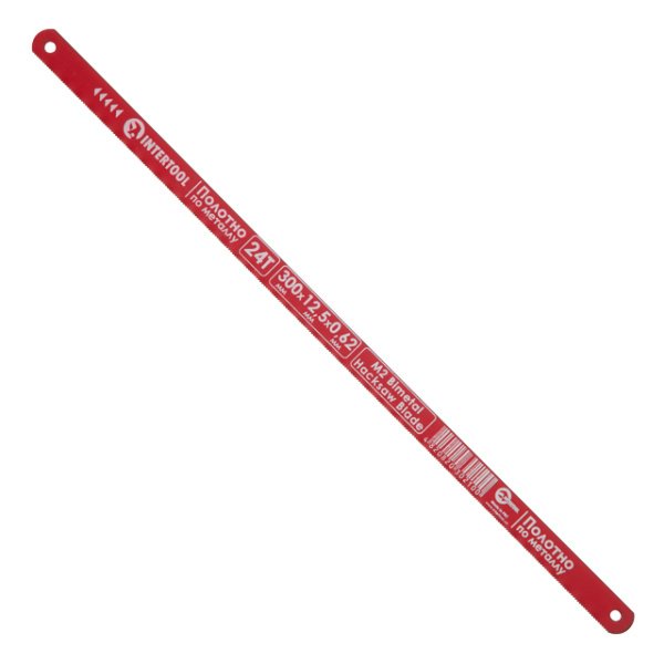 Полотно ножівкове по металу, 300×12,5×0,62, 24T, M2 Bimetal INTERTOOL HT-3021