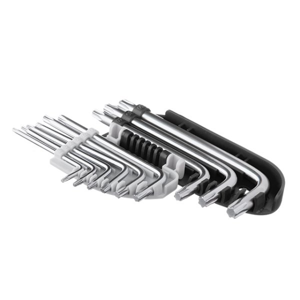 Набір ключів Г-подібних TORX, 9 од., Т10-Т50, S2, PROF INTERTOOL HT-1821
