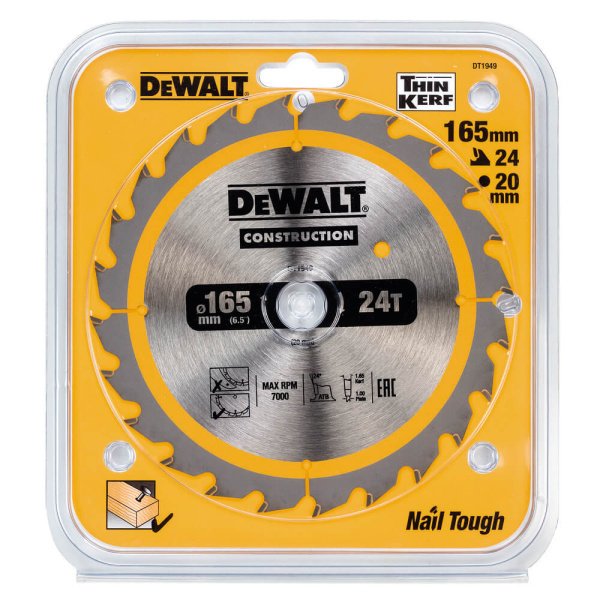 Диск пиляльний CONSTRUCTION DeWALT DT1949