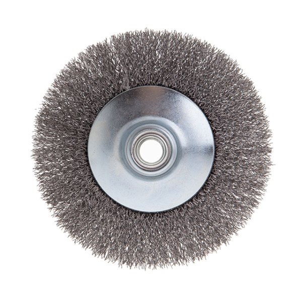 Щітка конусна, 125 мм, M14, кручений дріт, для КШМ, 6500 об/хв INTERTOOL BT-5125