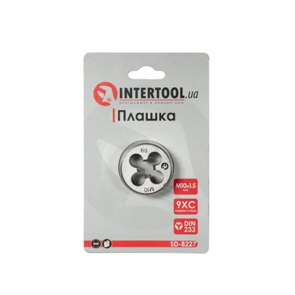 Плашка, M10×1,5 мм INTERTOOL SD-8227
