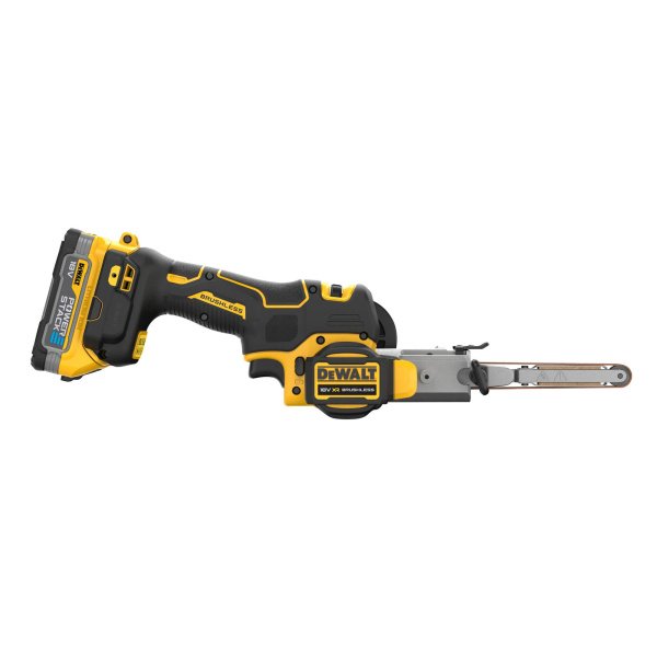Напилок стрічковий акумуляторний безщітковий DeWALT DCM200E2T