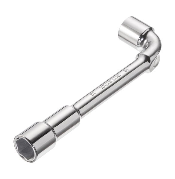 Ключ торцевий з отвором L-подібний 19 мм INTERTOOL HT-1619