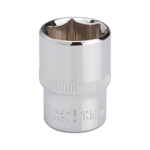 Головка шестигранна 1/4", 13×25 мм, Cr-V, STORM INTERTOOL ET-0443