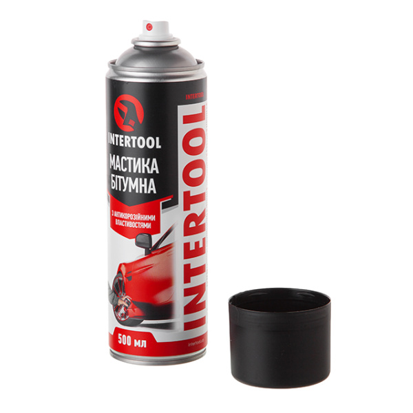 Мастика бітумна, аерозоль 500 мл INTERTOOL FS-6850