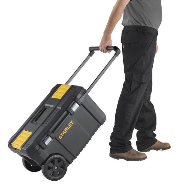Ящик великого об’єму ESSENTIAL CHEST, розміри 665x404x344 мм, з колесами STANLEY STST1-80150