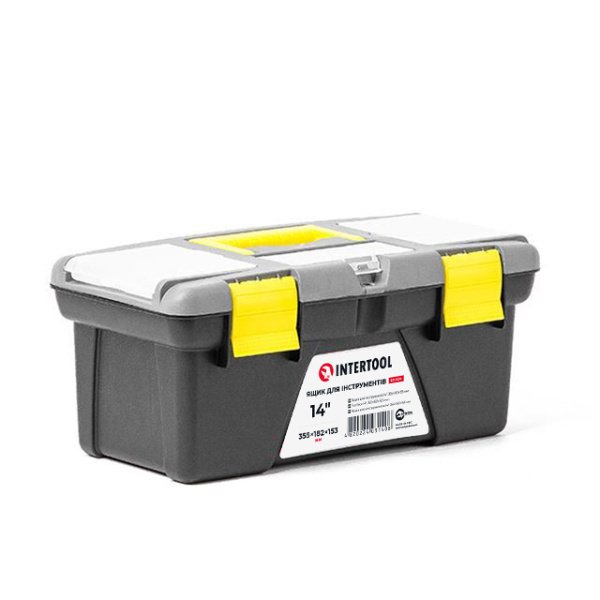 Ящик для  інструментів 14" 355*182*153мм INTERTOOL BX-0314