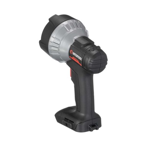 Ліхтар акумуляторний Li-ion 20 В, LED, 10 Вт, 500/1000 лм, без ЗП і АКБ INTERTOOL WT-0348