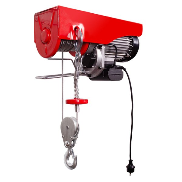 Лебідка електрична, 230 В, 1,6 кВт, 500/999 кг, трос: 5,6 мм × 12 м INTERTOOL GT1483