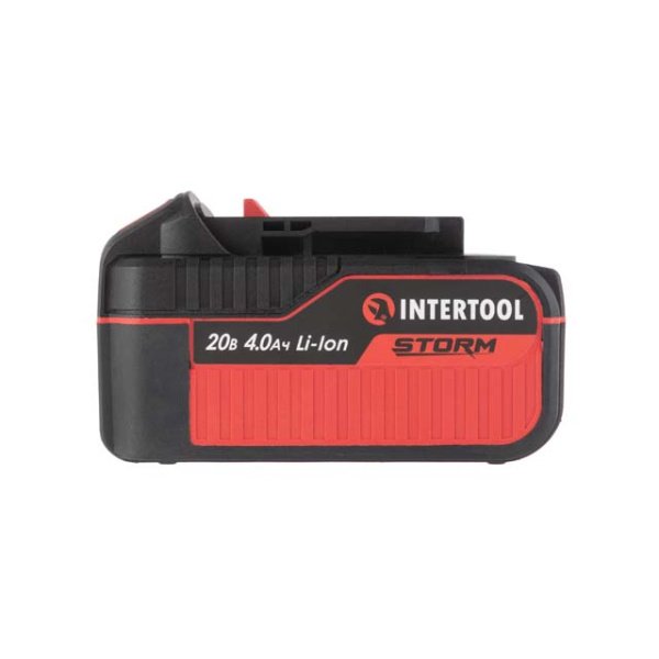 Акумулятор, 20 В, Li-Ion, 4,0 Аг, індикатор рівня заряду INTERTOOL WT-0341