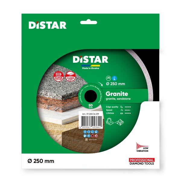 Круг алмазный отрезной 1A1R 250x1,6x10x25,4 Granite