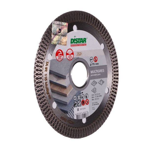 Круг алмазный отрезной 1A1R 115x1,6/1,0x10x22,23 Multigres