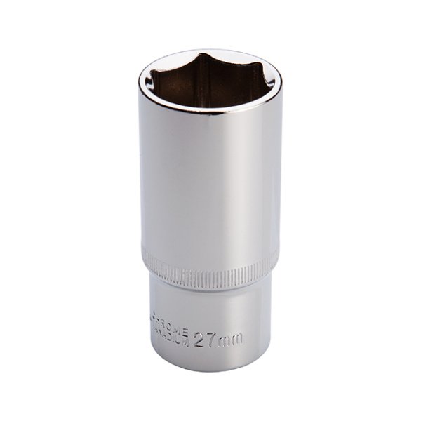 Головка шестигранна подовжена 1/2" 27*78 мм CrV INTERTOOL ET-0127