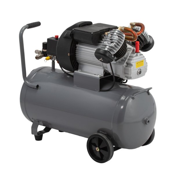 Компресор, 50 л, 3,0 кВт, 220 В, 10 атм, 420 л/хв, 2 циліндри INTERTOOL PT-0007