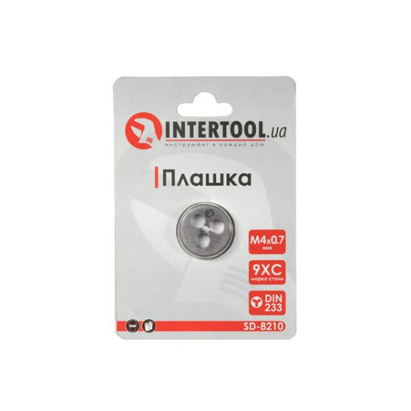Плашка, M4×0,7 мм INTERTOOL SD-8210